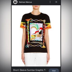 Emilio Pucci beautiful crew neck tee shirt Pucci sunrise
